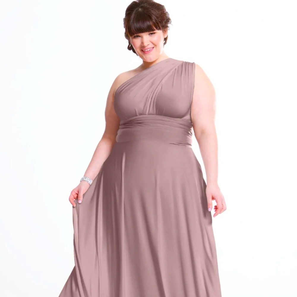 🎁 Henkaa Sakura Mauve Maxi Dress